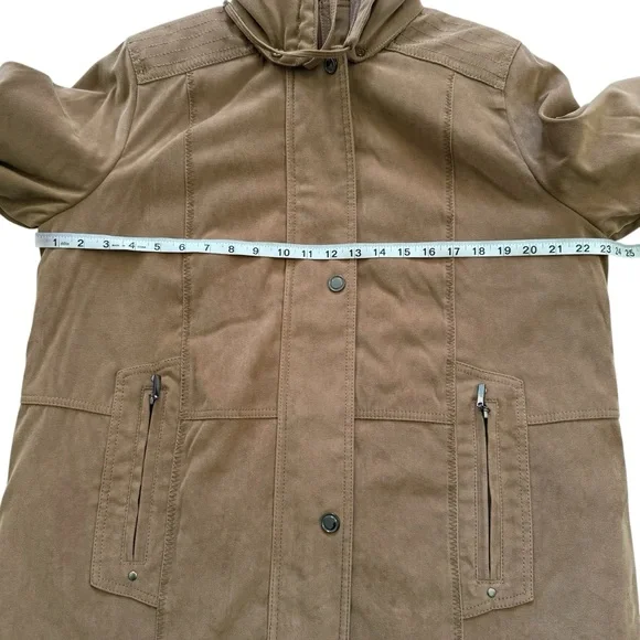 🚫SOLD🚫NWT Fleet Street Microsuede Removable Hood Jacket Coat Large - Picture 10 of 16